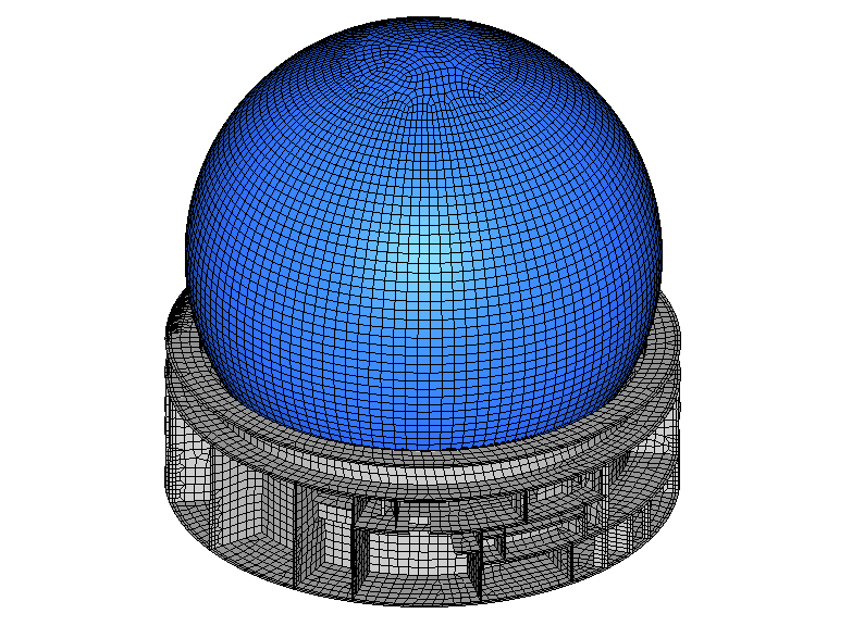FE-Modell Reaktorgebäude