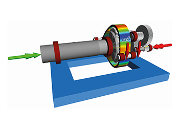 Detaillierte Mehrkörpersimulation eines Planetengetriebes mit flexiblem Hohlrad in SIMULIA Simpack Drivetrain
