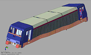 MBS simulation of a locomotive