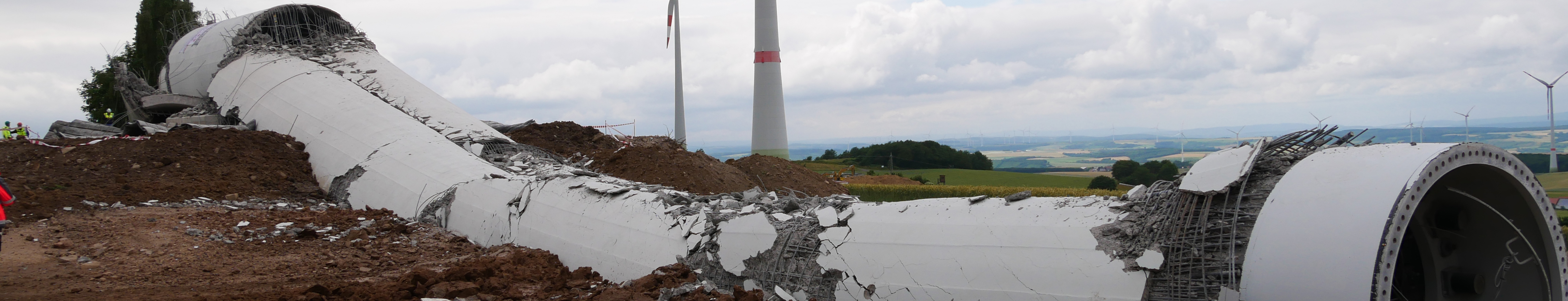 How do you bring down a wind turbine in one fell swoop?
